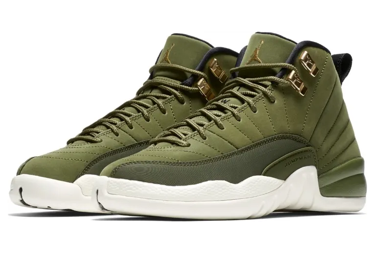 Air Jordan 12 Retro BG Olive Canvas (153265-301)