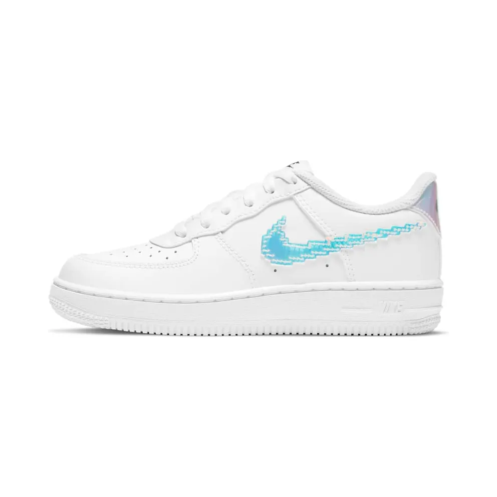 Nike Air Force 1 LV8 Digital Swoosh White (PS) (CW1584-100)