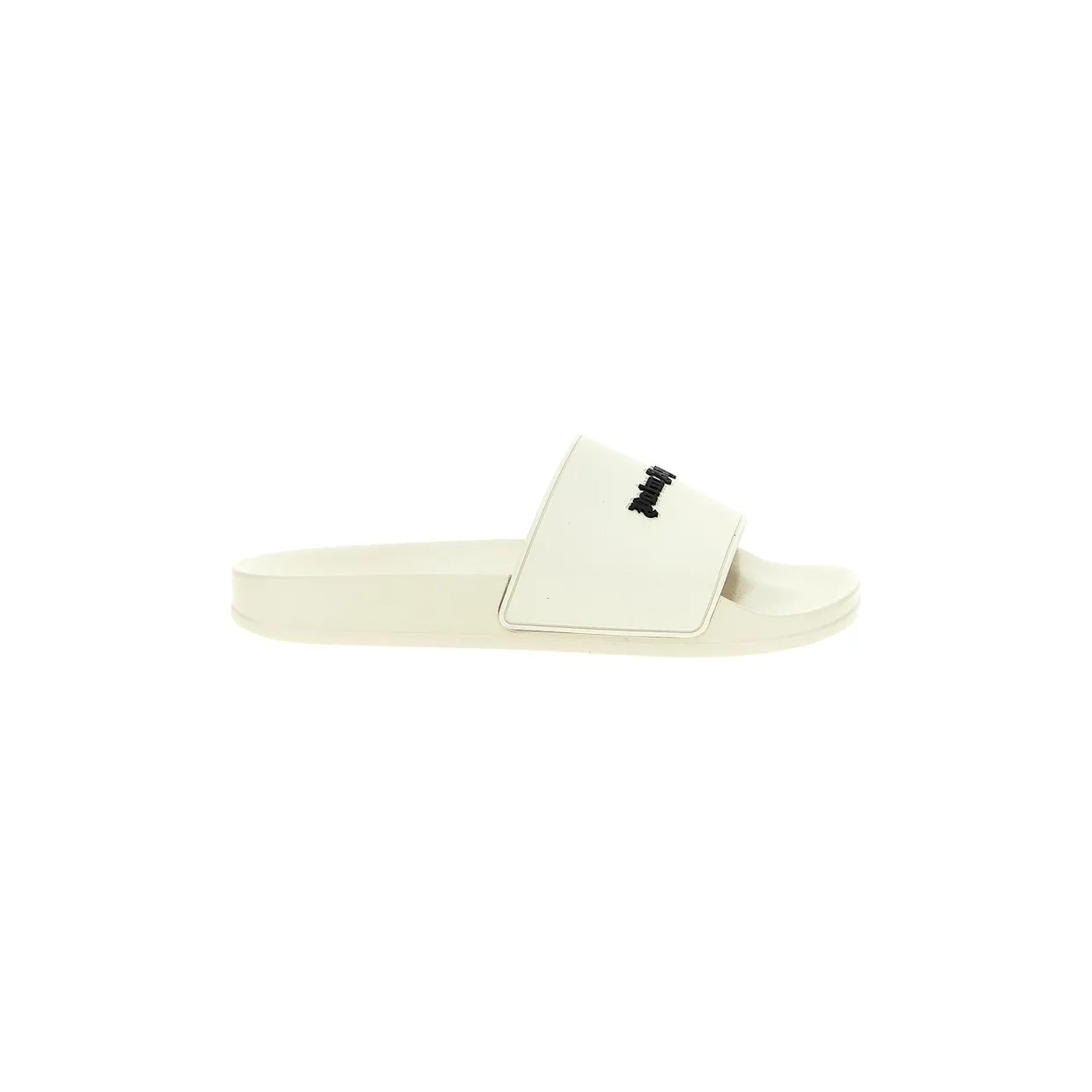 Palm Angels Logo Pool Sliders White (PMIC010F23PLA0016110)