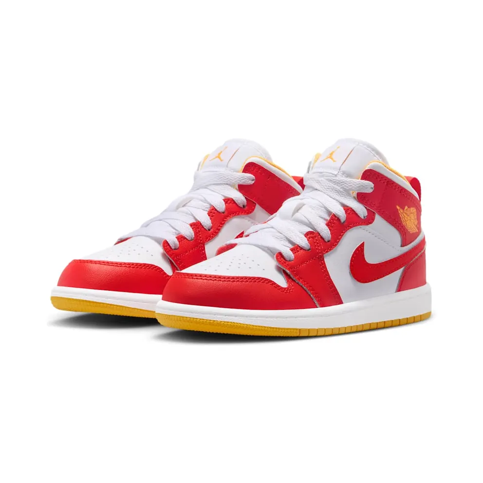 Air Jordan One Mid Speed Red / White / Gold (IM6563-624)