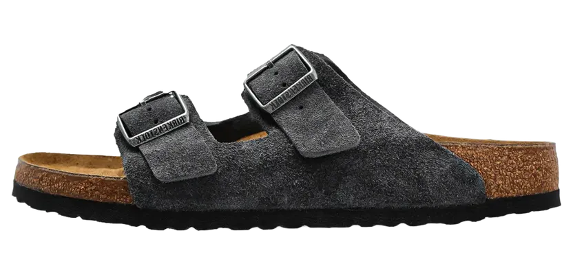 Birkenstock Arizona Suede Leather “Charcoal – Regular/Wide” (1031632)