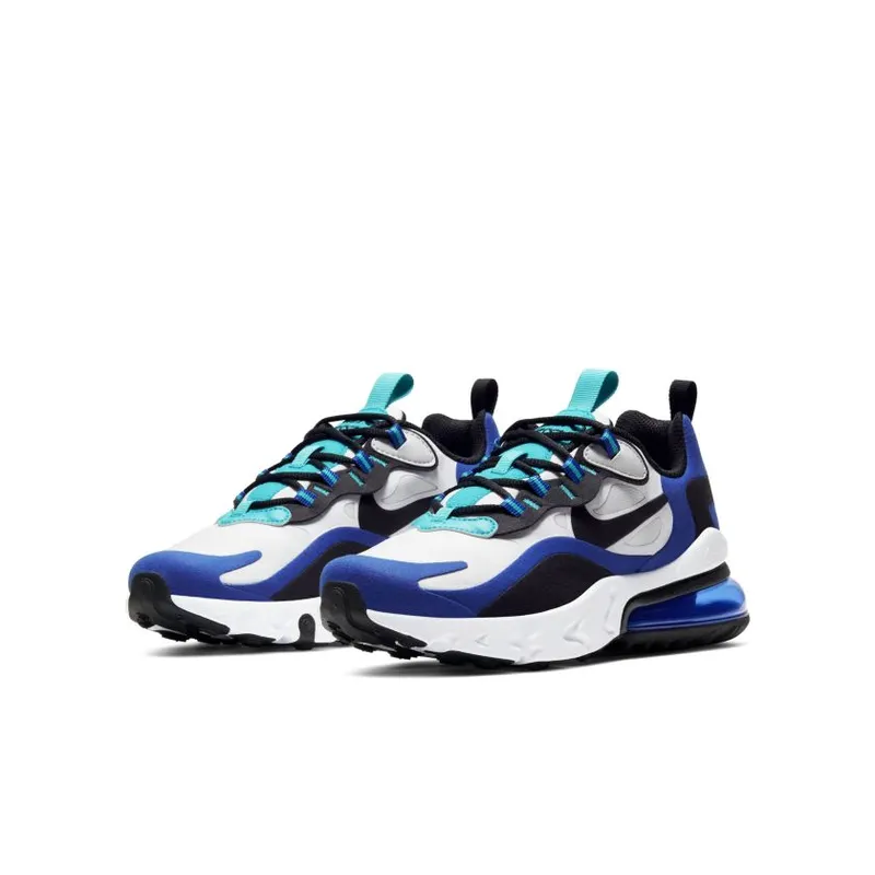 Nike Air Max 270 React Hyper Blue (GS) White/Hyper Blue/Oracle Aqua (BQ0103-105)
