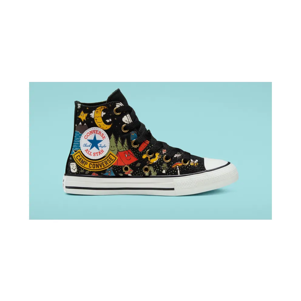 Converse Camp Converse Chuck Taylor All Star High Top für ältere Kinder Black Black (667527C)