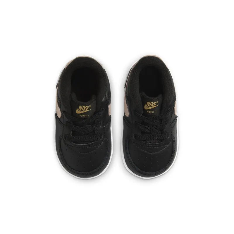 Nike Force 1 Cot Baby Bootie Black (CK2201-004)