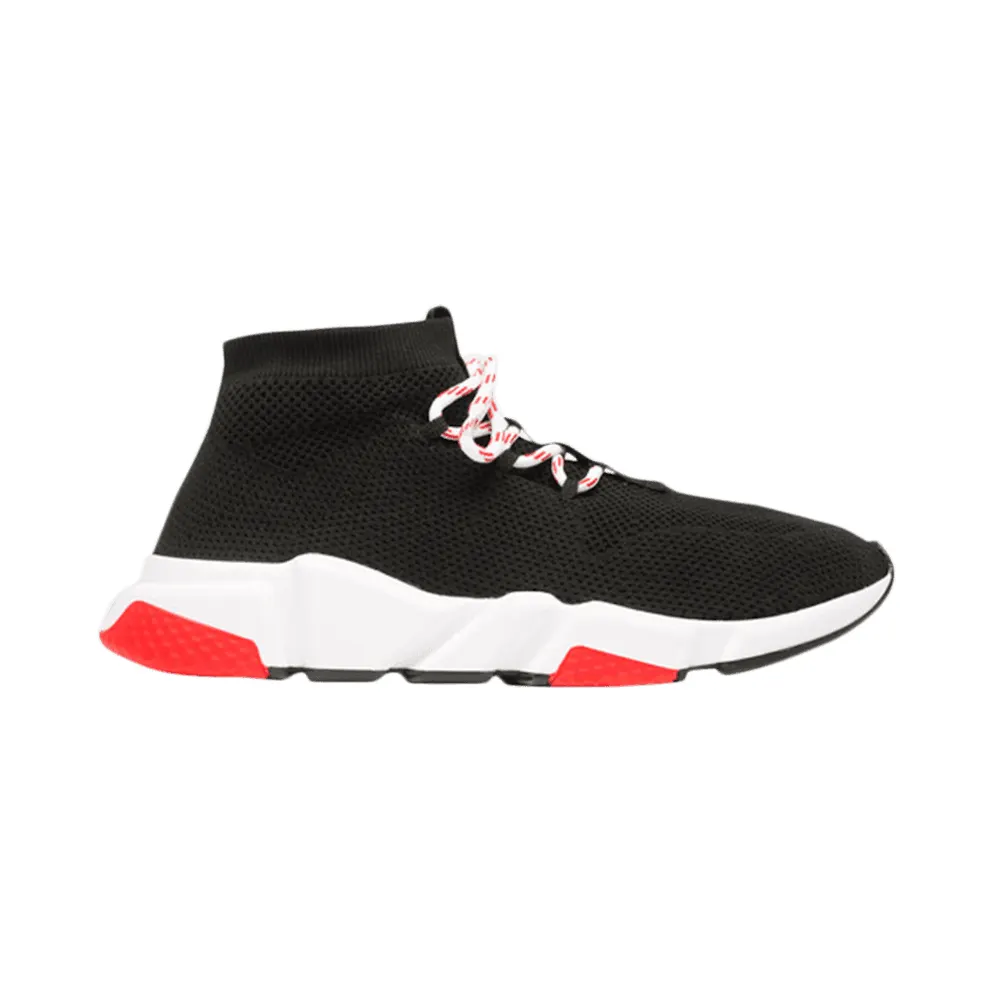 Balenciaga Speed Trainer Lace Up Black Red 2018 (W)