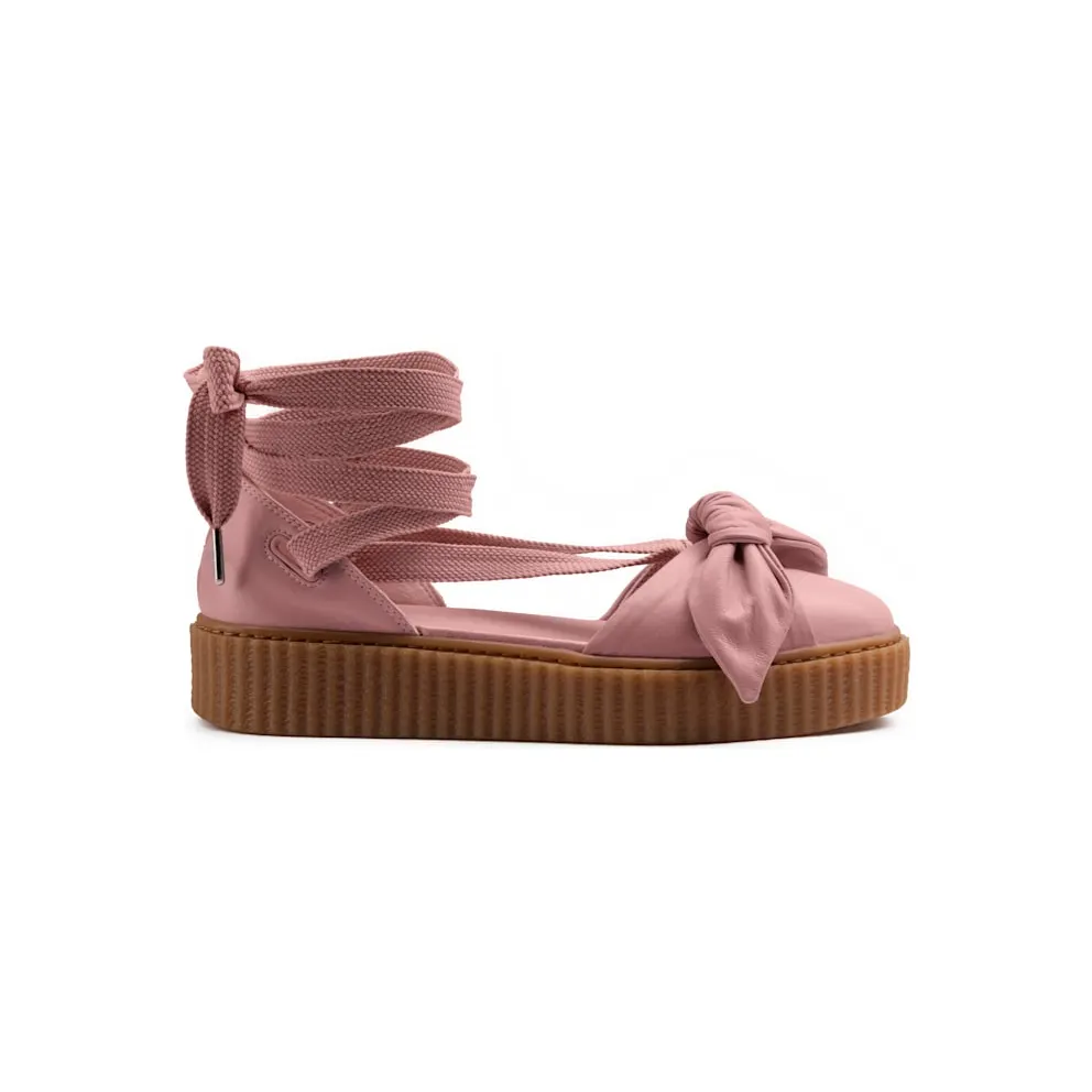 Puma Bow Creeper Sandal Rihanna Fenty Silver Pink (W) Silver Pink/Silver Pink-Oatmeal (365794-01)