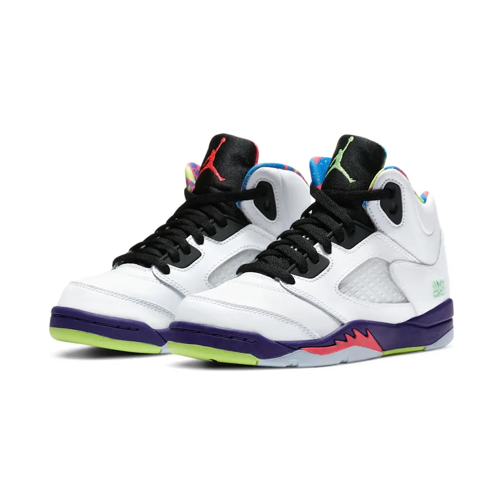Jordan 5 Retro Alternate Bel-Air (PS) White/Court Purple-Racer Pink-Ghost Green (DB3026-100)