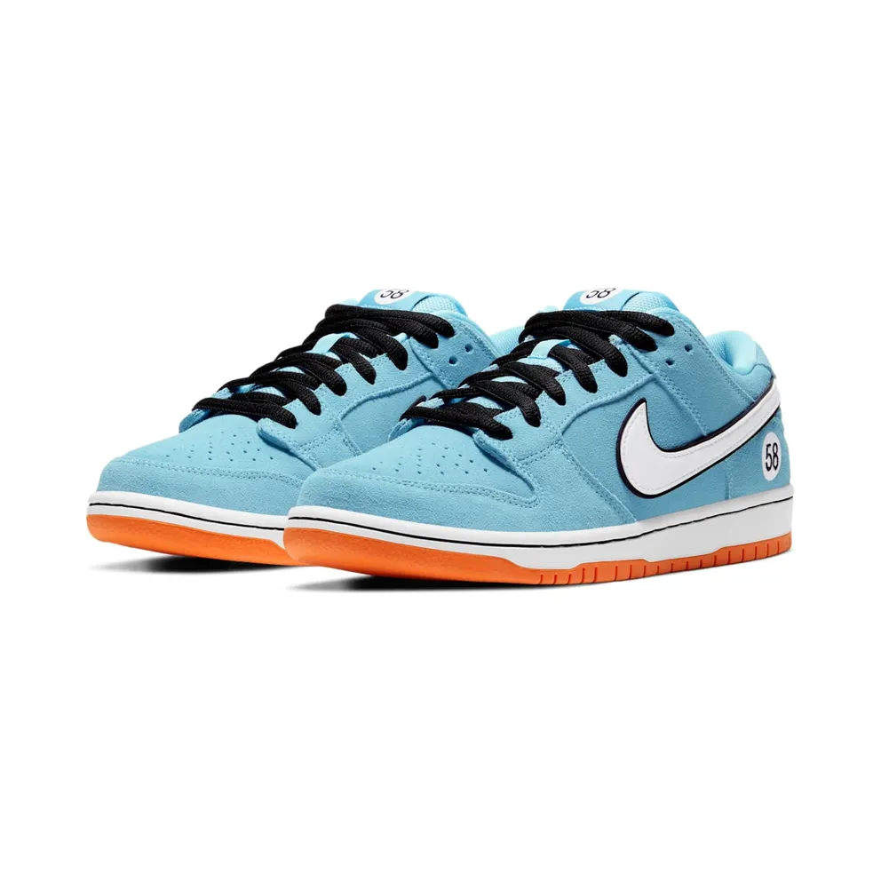 Nike SB Dunk Low Club 58 Gulf Blue Chill/Safety Orange-Black-White (BQ6817-401)