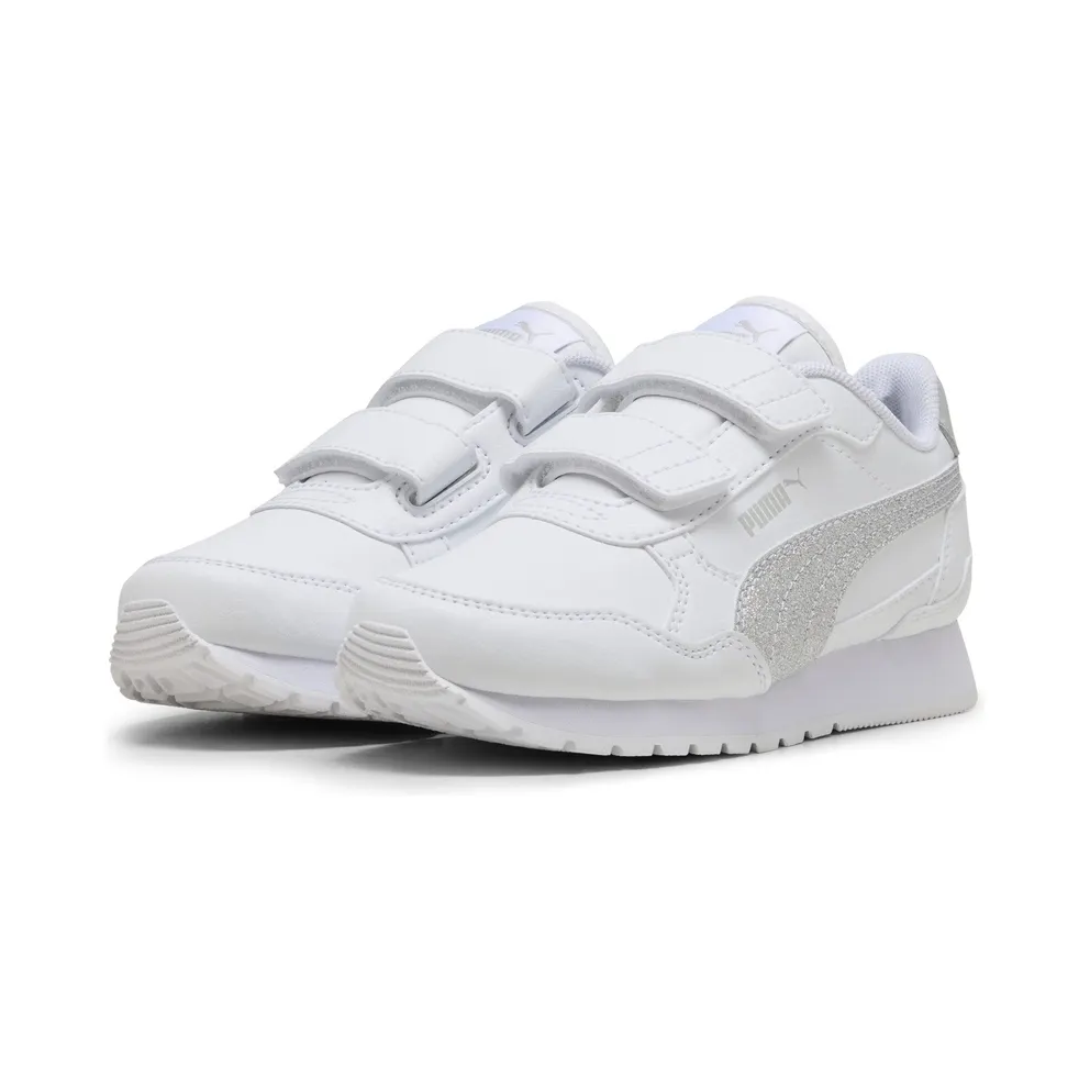 Puma ST Runner v4 Glitter “Puma White / Puma Silver / Cool Light Gray” (401587_01)