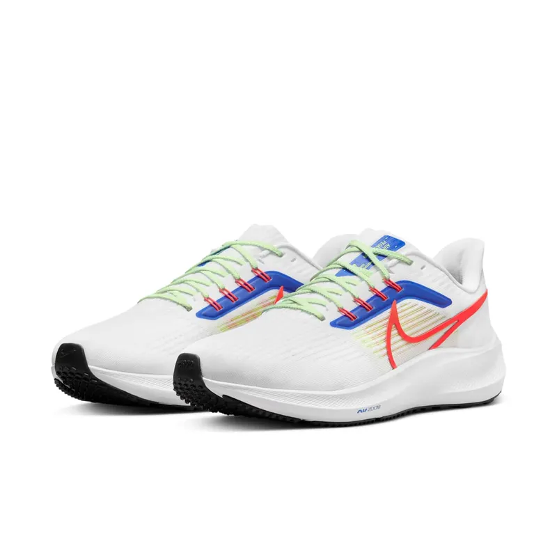 Nike Air Zoom Pegasus 39 White Crimson Racer Blue (DX3354-100)