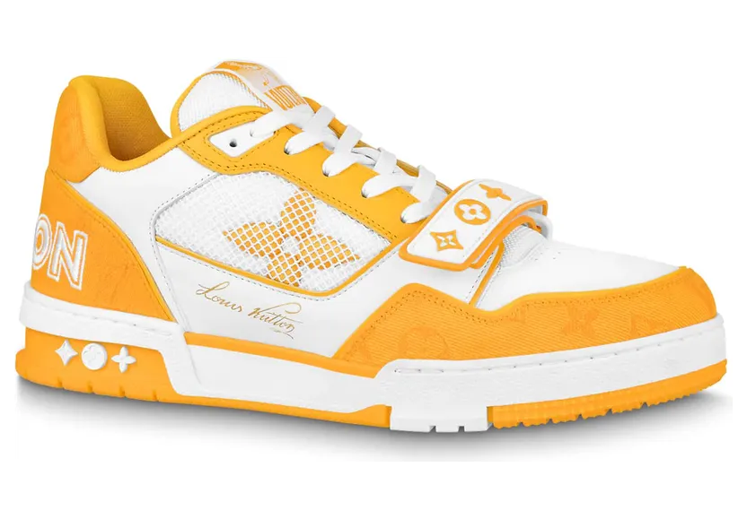 Louis Vuitton Trainer Monogram Denim Yellow (1A9ZBI / 1A9ZDC)