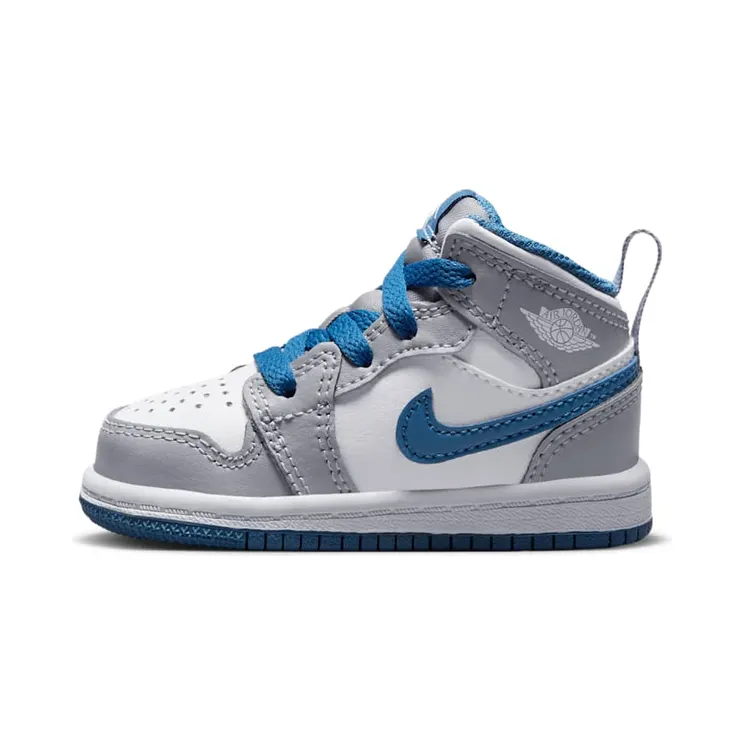 Jordan 1 Mid TD “Cement Grey / True Blue / White” (DQ8425-014)