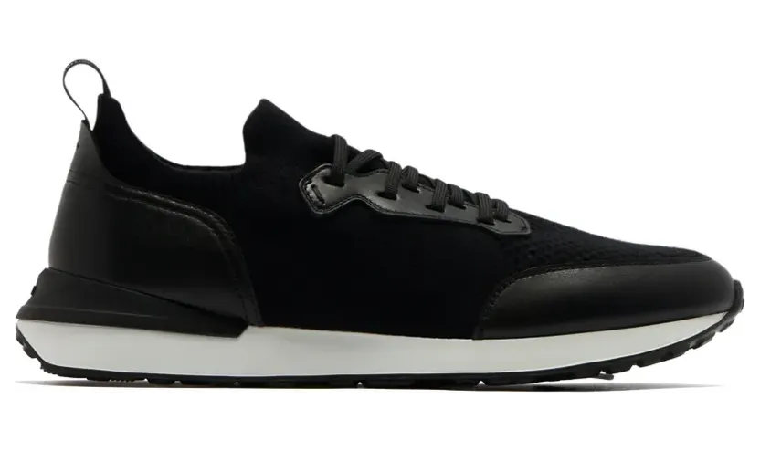 Magnanni Sneakers mit gestricktem Einsatz – Schwarz (260691)