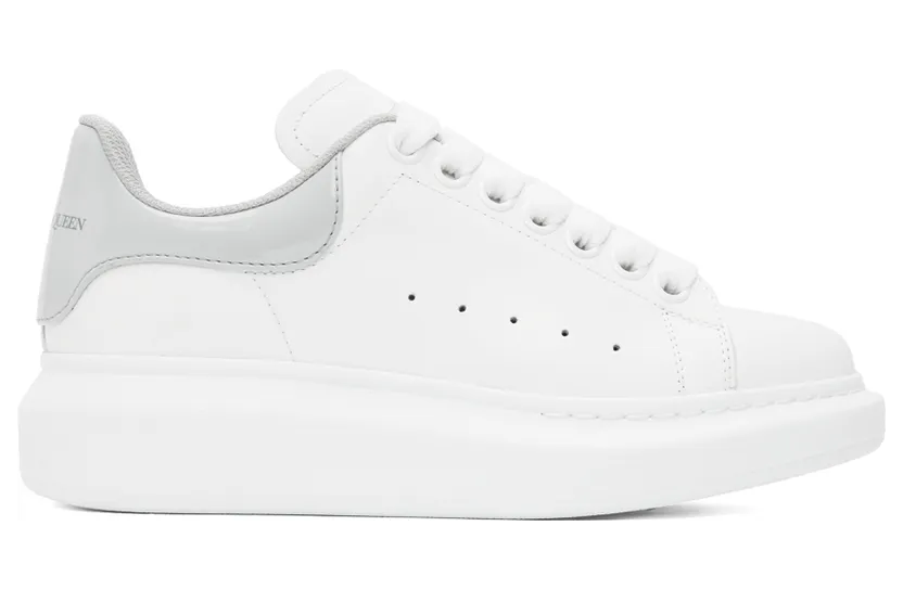 Alexander McQueen White & Blue Oversized Sneakers (697101WIBND)