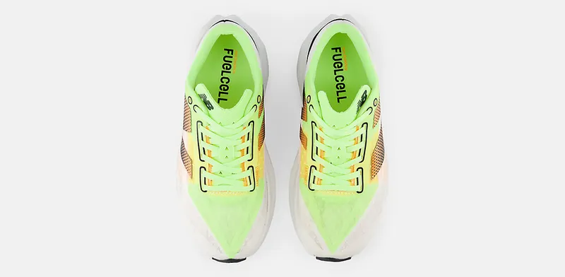New Balance FuelCell Rebel v4 White Bleached Lime Glow (WFCXLA4)