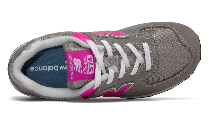 New Balance New Balance Kids’ 574 Core Grey/Pink (GC574GP)