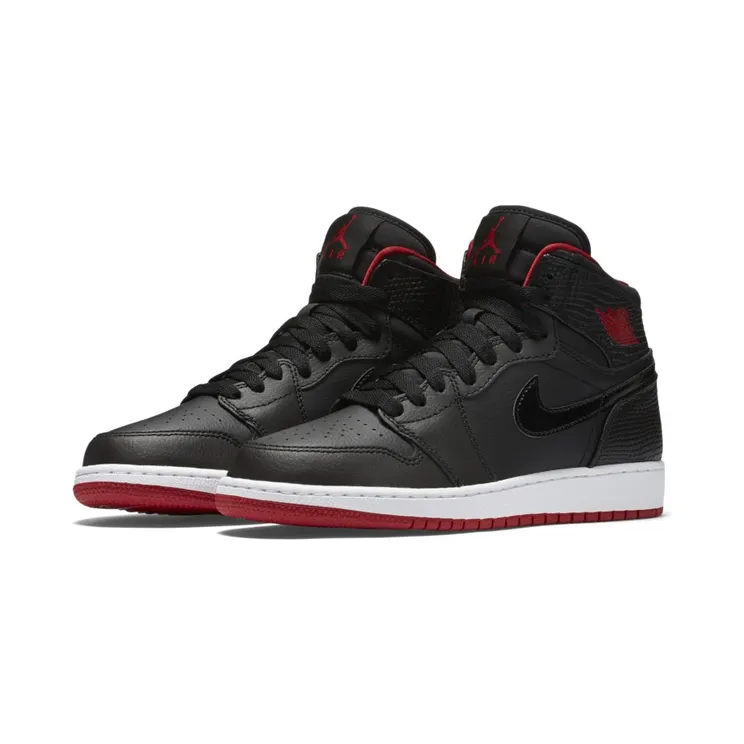 Air Jordan 1 Retro High BG Black Gym Red (705300-021)
