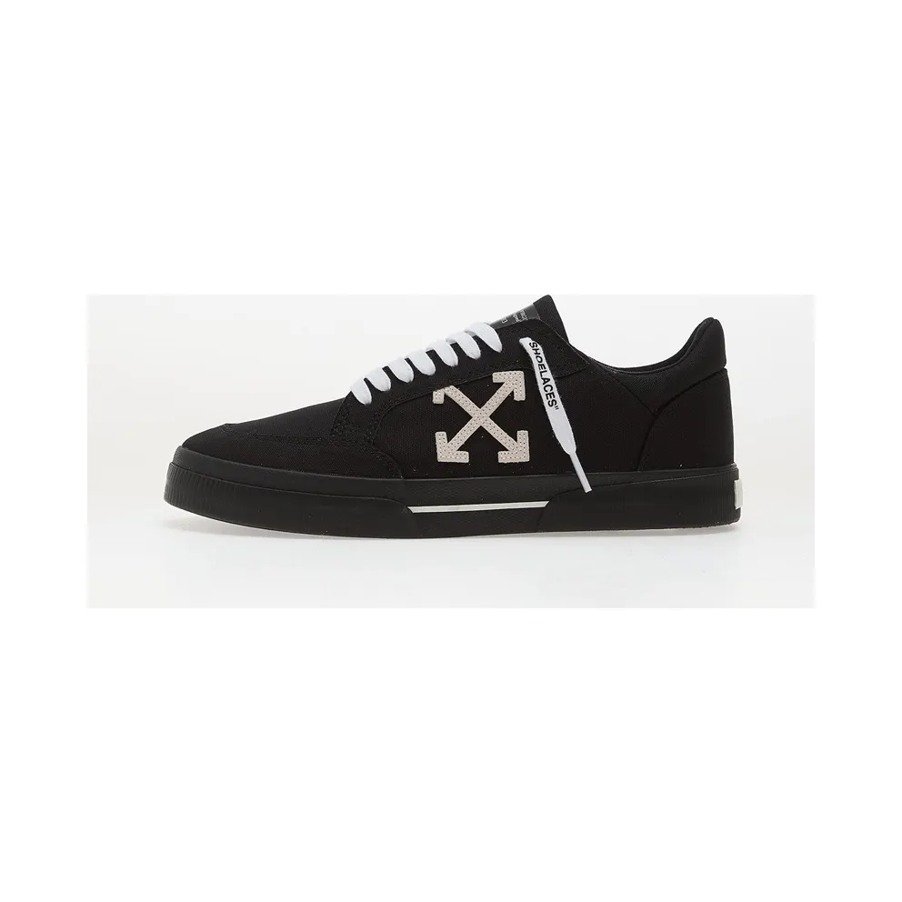 OFF-WHITE Vulcanized Low Black White