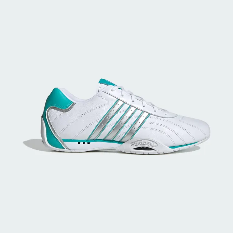 adidas Adiracer Lo Mercedes Amg Petronas F1 Team “Cloud White / Matte Silver / Semi Mint Rush” (KJ1187)