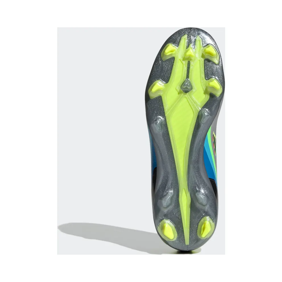 adidas X Speedportal+ Firm Ground Football Boots Silver Metallic / Core Black / Solar Yellow (GW8415)