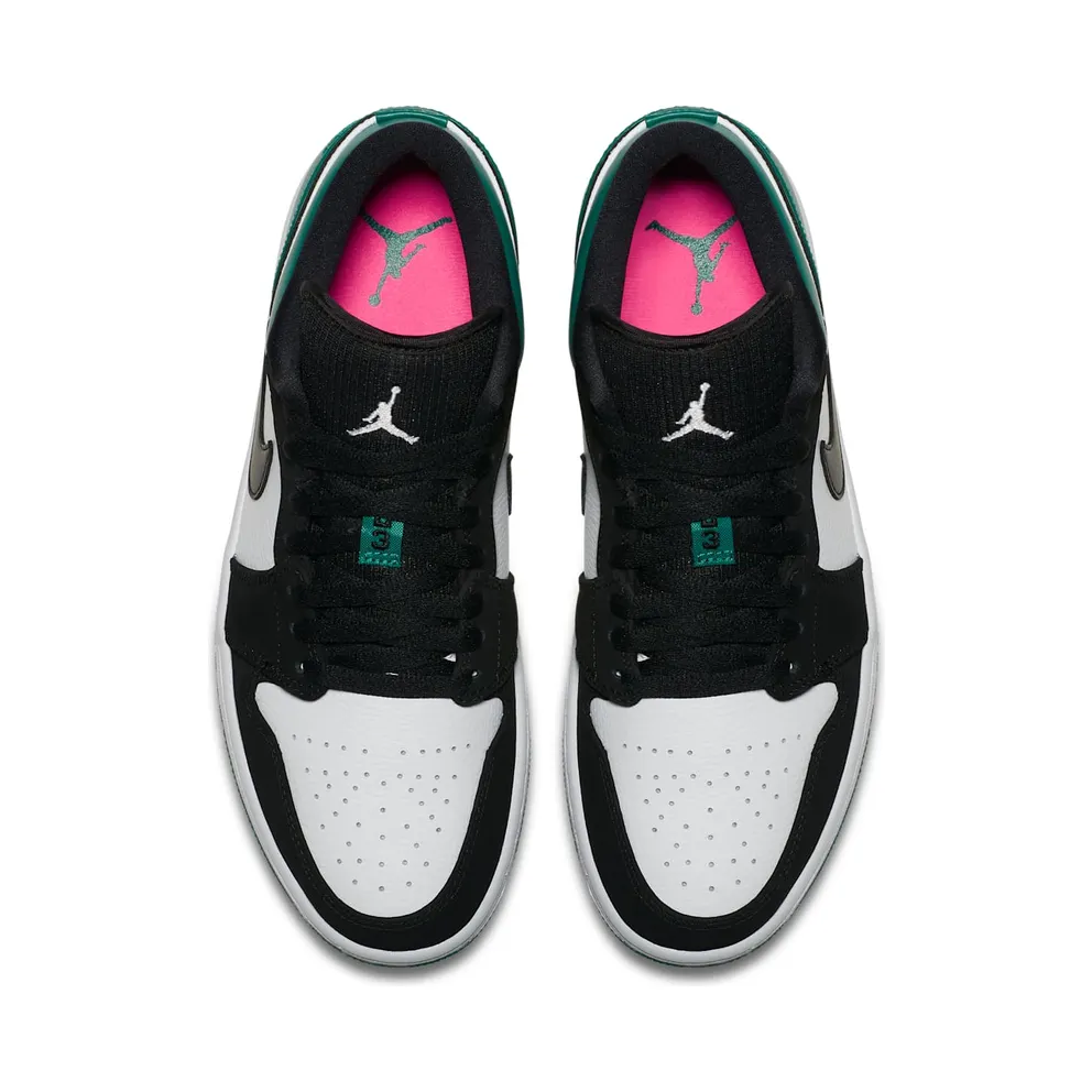 Jordan 1 Low White Black Mystic Green White/Black-Mystic Green (553558-113)