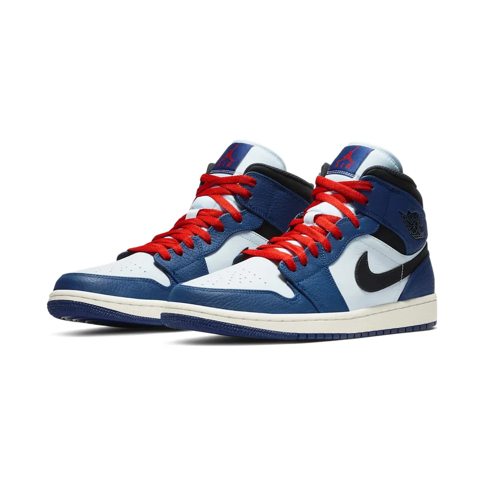 Air Jordan Nike AJ I 1 Mid Deep Royal Blue Black (852542-400)