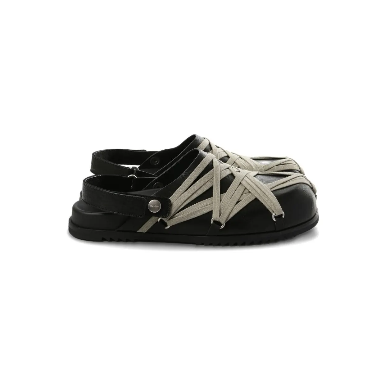 Rick Owens Megalace Granola Mule Black (RP01F6817LGYW109)