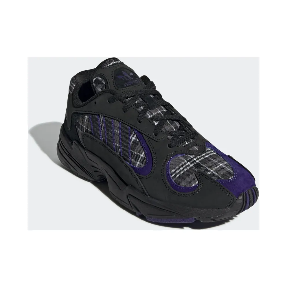 adidas Yung-1 Purple Plaid Core Black/Collegiate Purple/Core Black (EF3965)