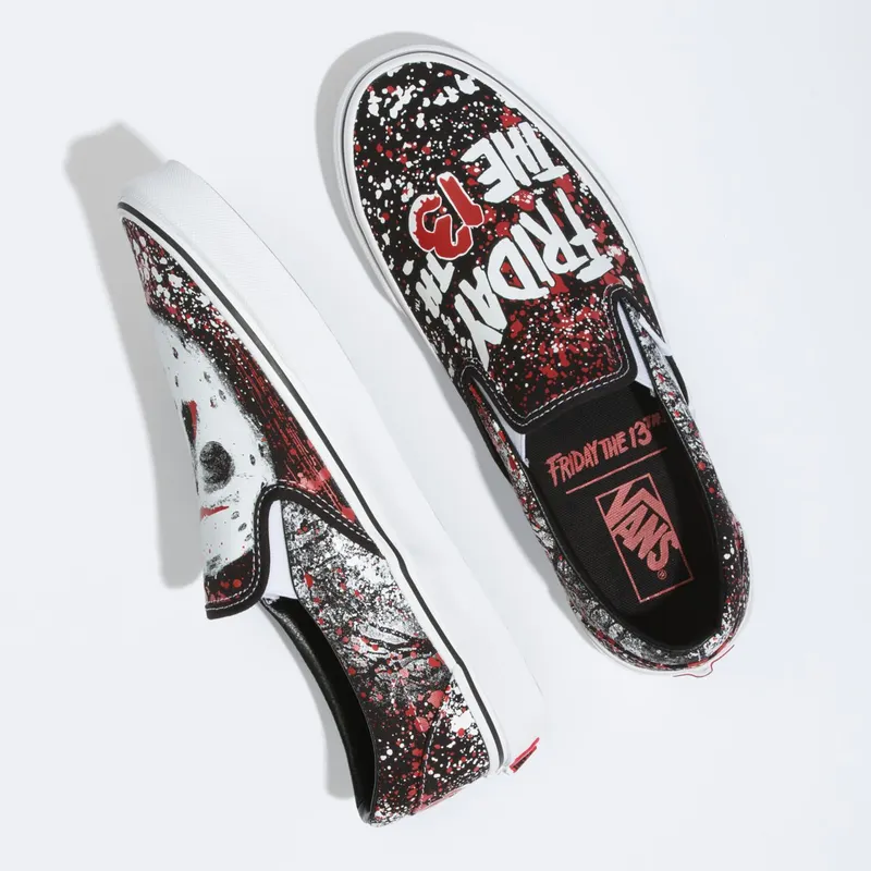 VANS Vans X Friday The 13th Classic Slip-on Shoes Black (VN0A4U38ZPL)