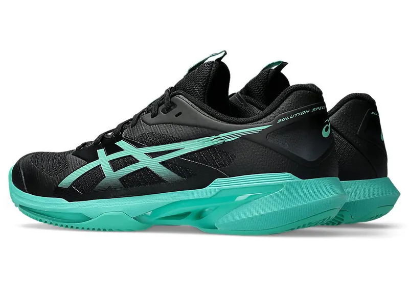 ASICS SOLUTION SPEED FF 4 CLAY “Black / Aurora Green” (1041A533-001)