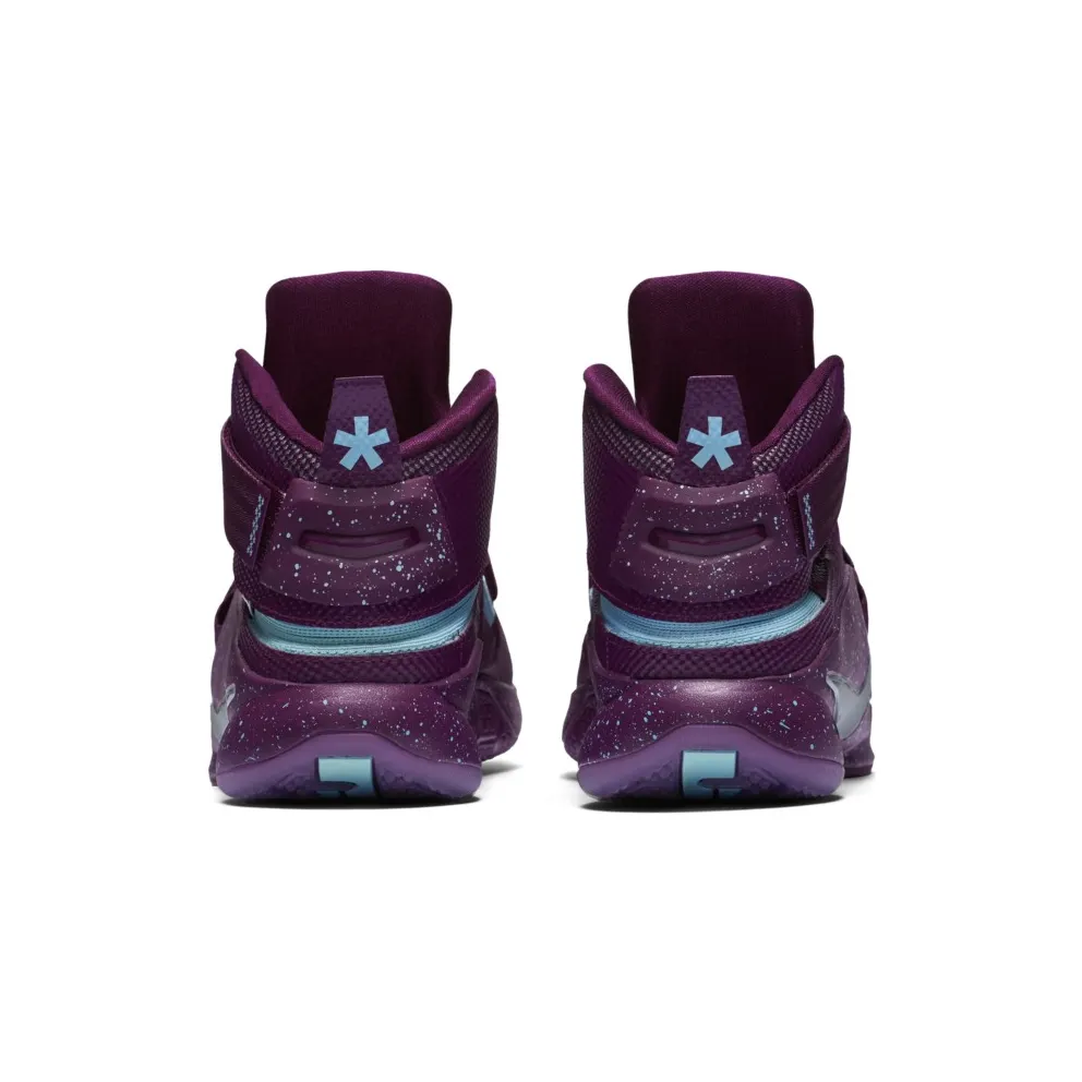 LeBron Soldier 9 FLYEASE “Mulberry / Copa / Metallic Silver” (846246-506)