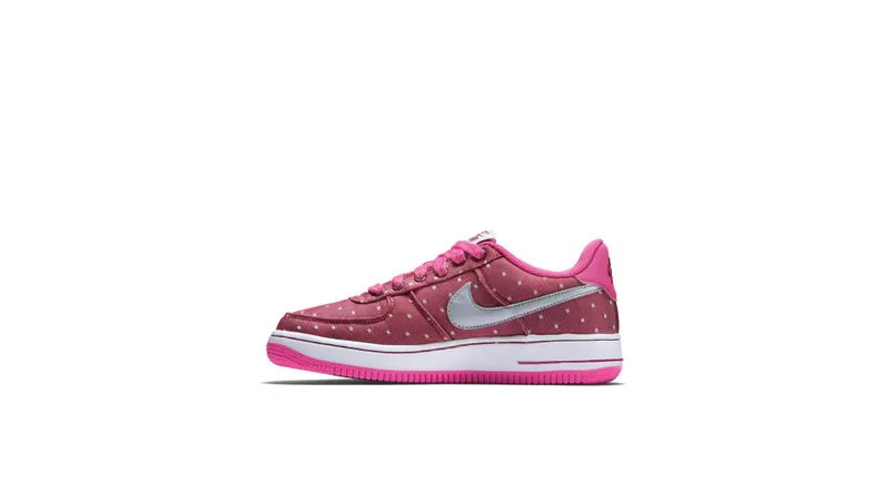 Nike Air Force 1 Dark Red (GS) Dark Red/Metallic Silver-Pink Power-White (314219-603)