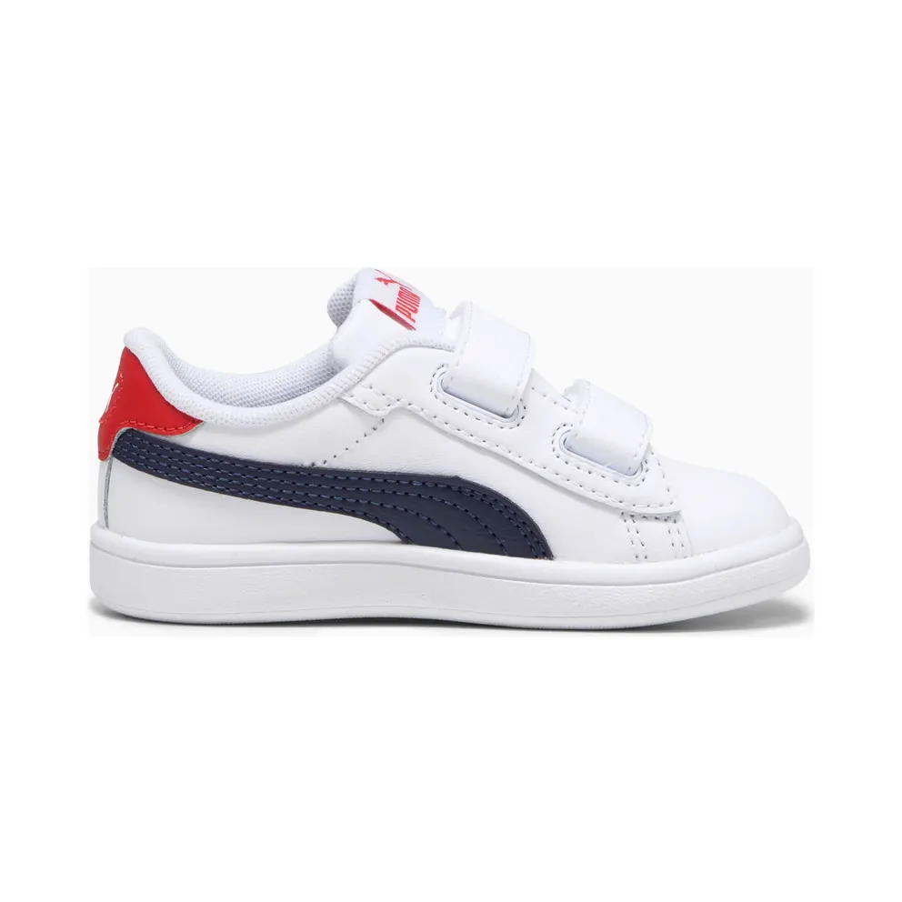 Puma Smash 3.0 leren V White/Blue/Red (392034-11)