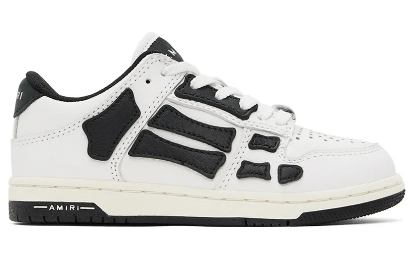 AMIRI Kids Black & White Skel Sneakers (PF22KFS004-004)
