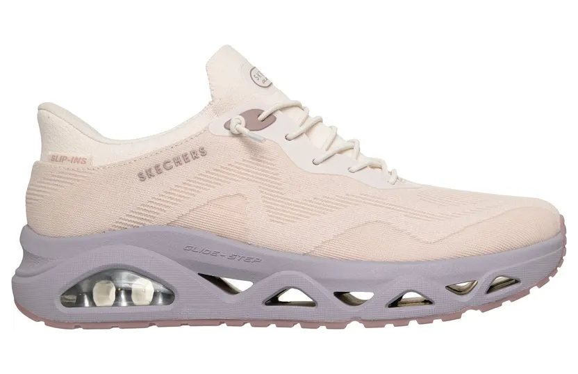 Skechers Slip-ins: UNO Glide-Step – Air Gliders Sneaker Natuurlijk/Purper