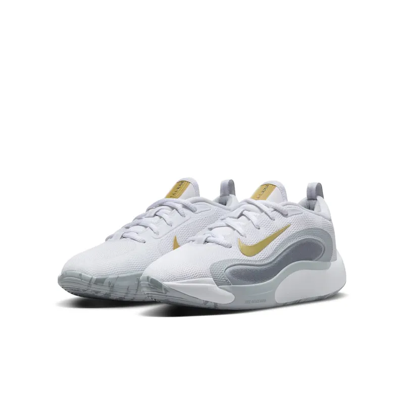 Nike IsoFly White Cool Grey Wolf Grey Metallic Gold Star (FN4384-100)