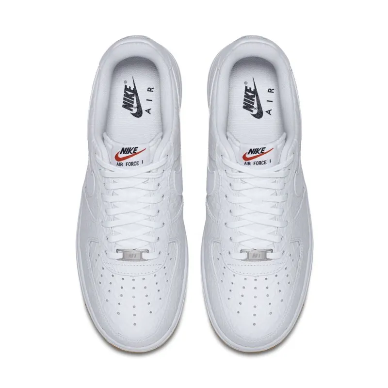 Nike Air Force 1 Low Croc Gum White White/White-Gum Light Brown (718152-100)