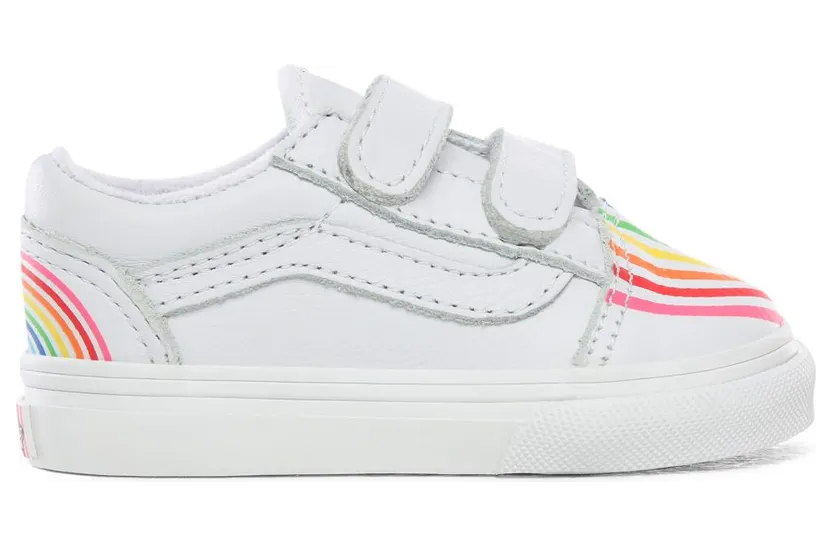 VANS Flour Shop Old Skool V Peuterschoenen (Wit)