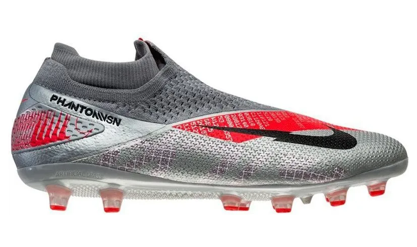 Nike Phantom Vision 2 Elite DF AG-Pro Metallic Grey Crimson (CD4160-906)