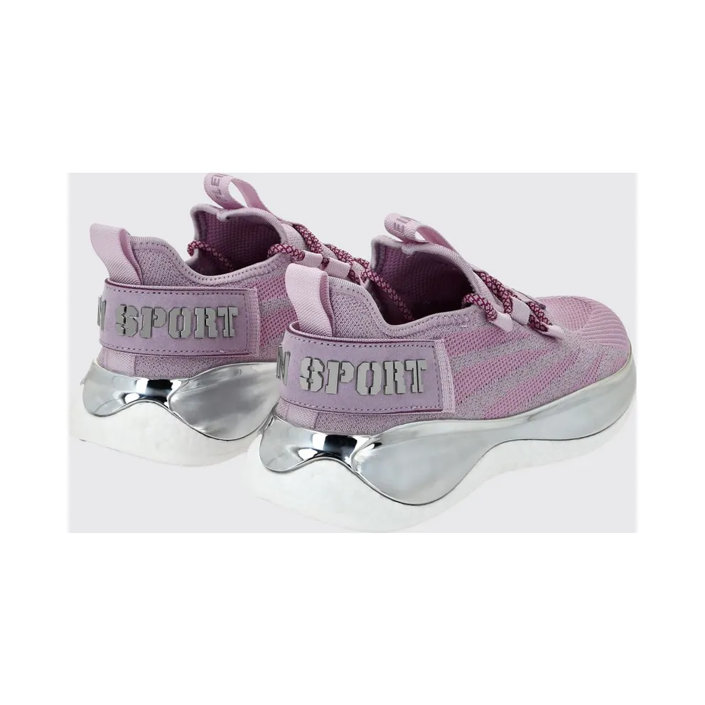 Plein Sport The Iron Tiger Gen. X.02 Knit with a Chunky Sole Lilac (SACSUSC0429STE003N30)