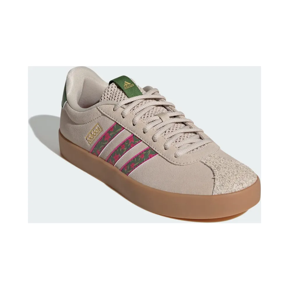 Adidas VL COURT 3.0 Shoes Crystal Linen / Crew Green / Bahia Magenta (KI3355)