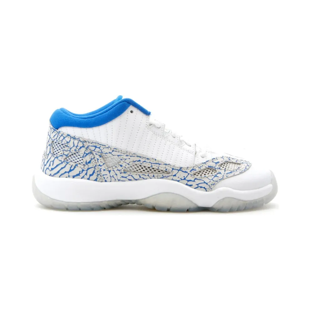 Jordan 11 Retro Low IE White Argon Blue (GS)