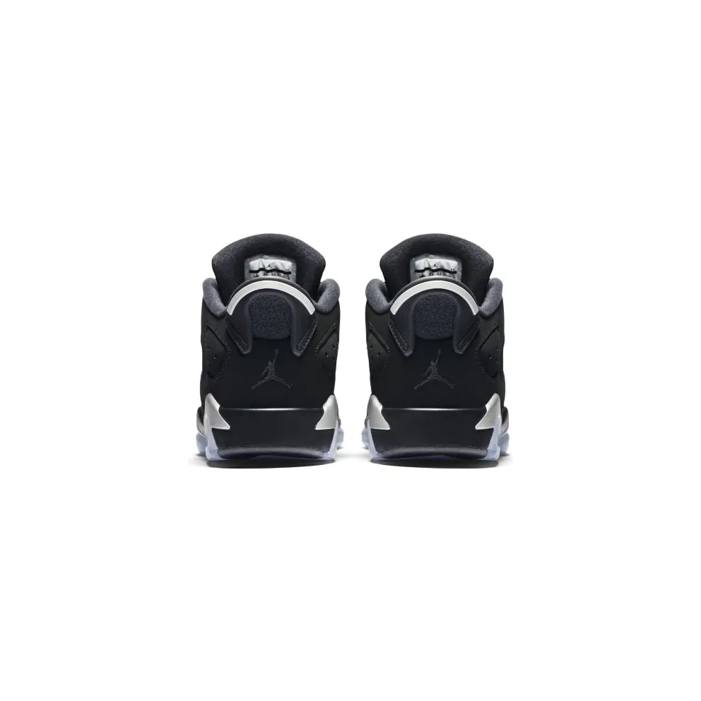 Jordan 6 Retro Chrome 2015 (GS) Black/Metallic Silver-White (768881-003)