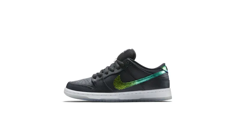 Nike Dunk SB Low Sparkle Oil Spill Black/White/Multi-Color (304292-091)