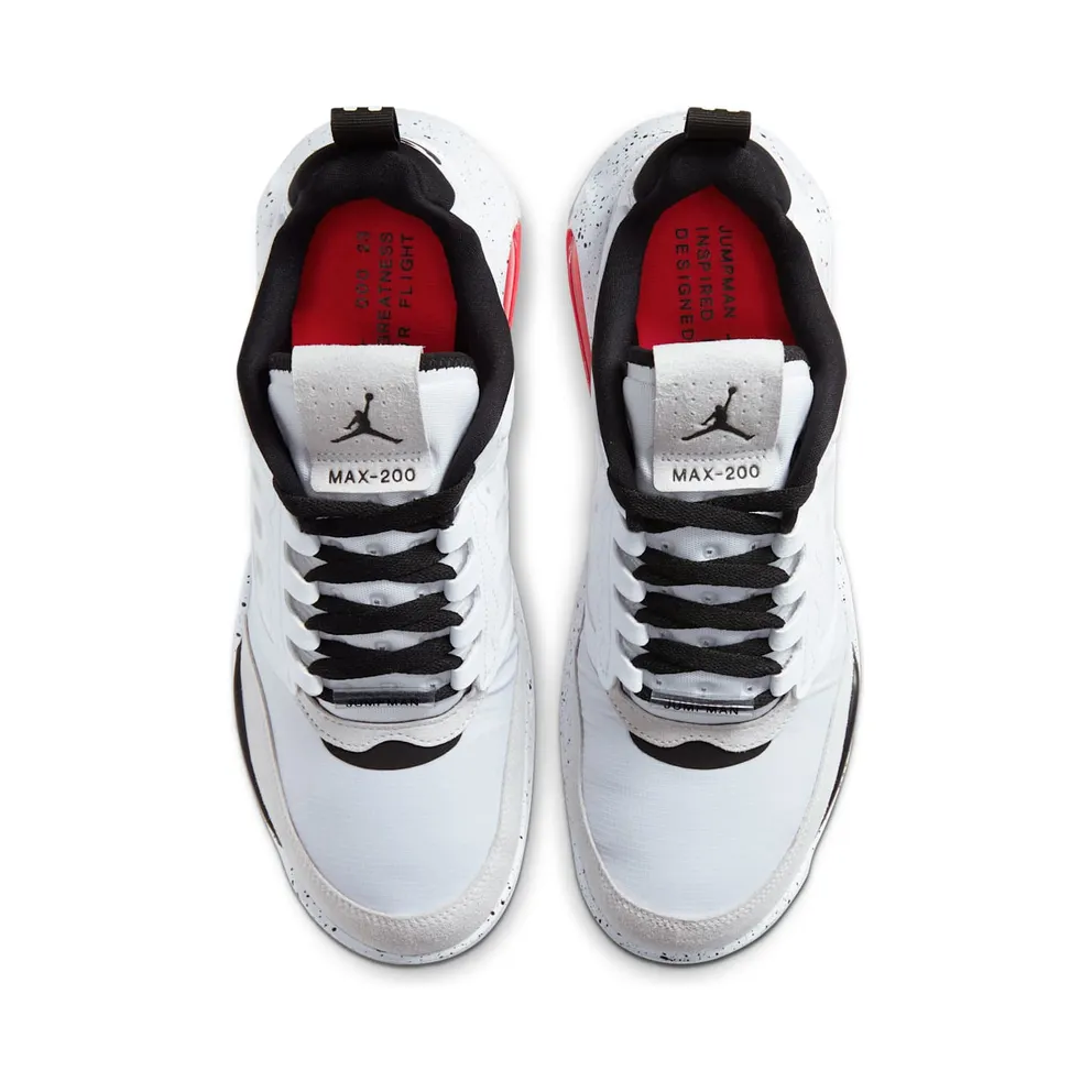 Jordan Air Max 200 White Challenge Red Black White/Challenge Red-Vast Grey-Black (CD6105-100)