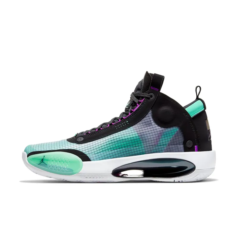 Jordan XXXIV Blue Void Blue Void/Green Glow-Black-Metallic Silver (AR3240-400)