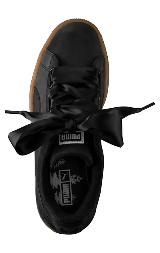 Puma Basket Heart Perf Black Gum (W)