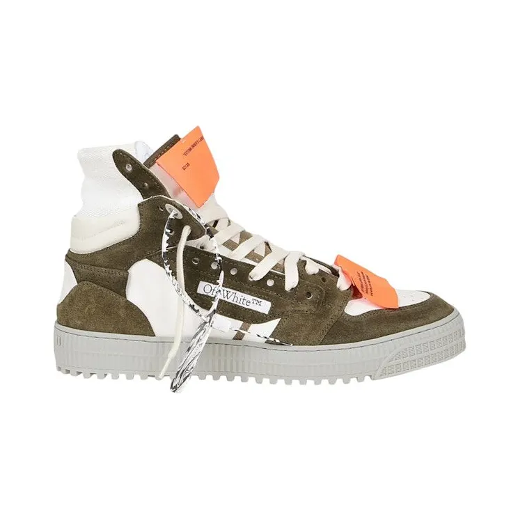 OFF-WHITE Off Court 3.0 High-Top Sneakers Khaki Green (OMIA065F21LEA003 6310)