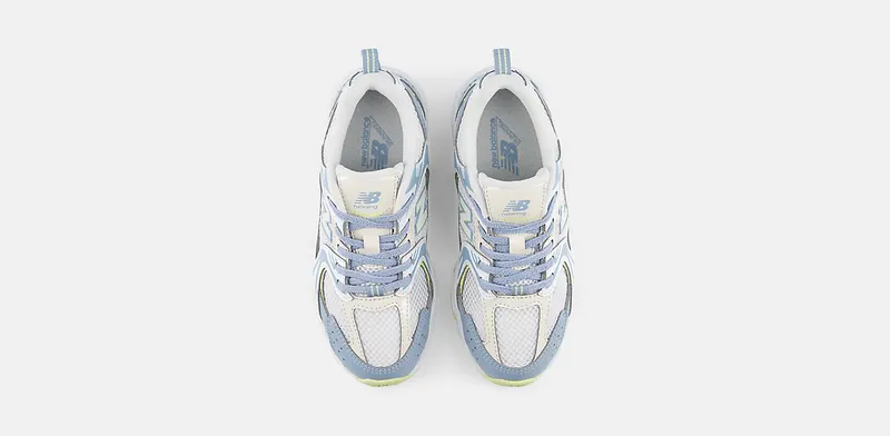 New Balance 530 Bungee Lace PS “Light Arctic Grey White” (P5303W7)