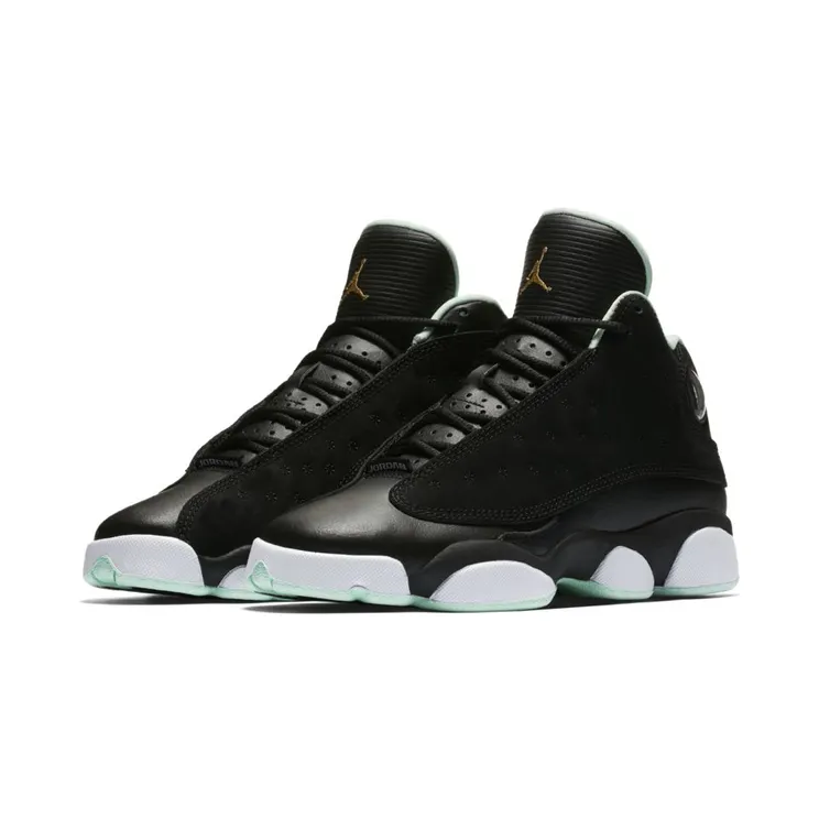 Air Jordan 13 Retro GG “Black / Mint Foam / White / Metallic Gold” (439358-015)